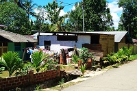 Little House with laundry in the garden in Sorong